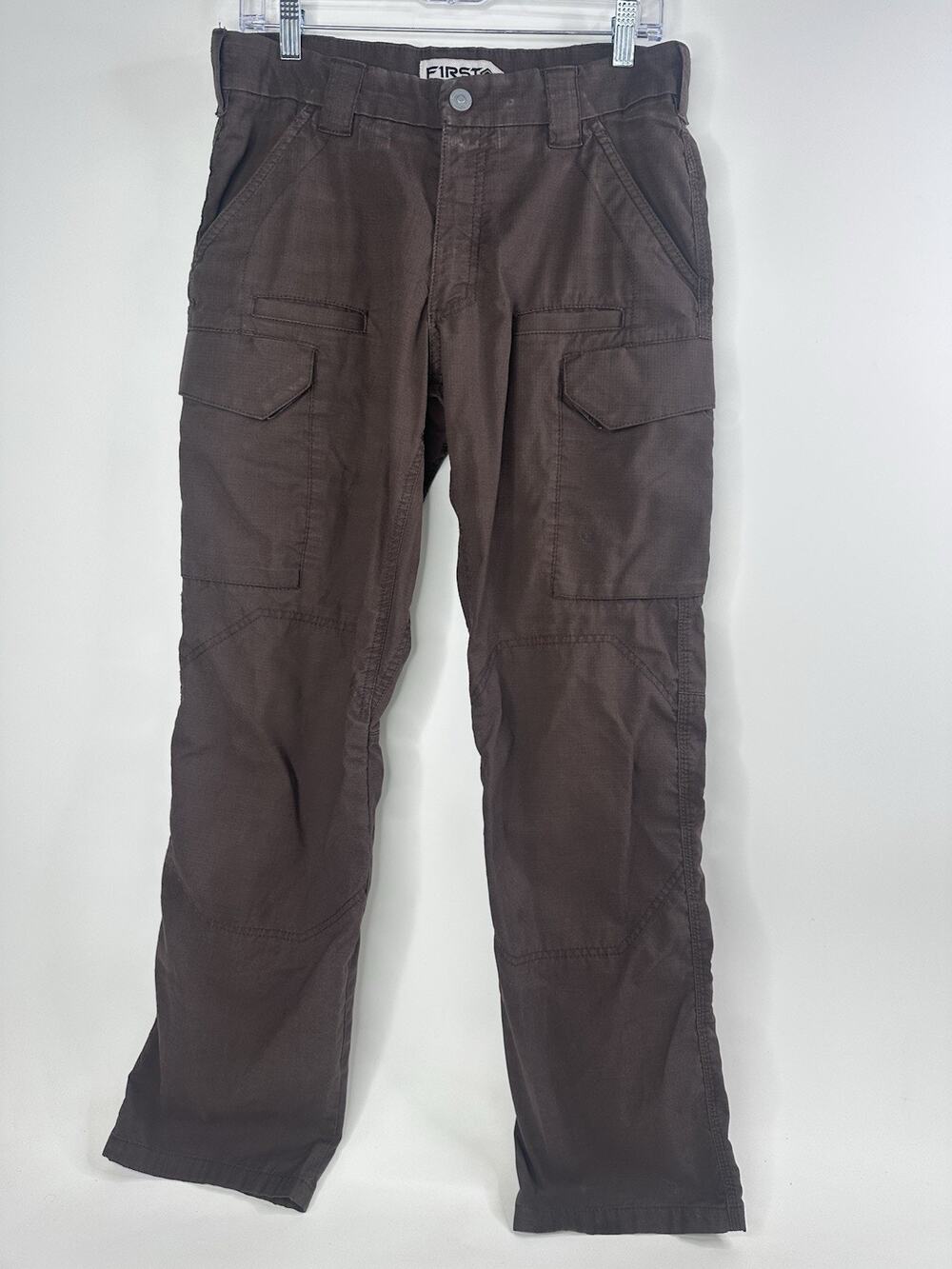 First Tactical Pants Mens 32 X 32 Brown Cargo Ripstop Straight Leg Gorpcore